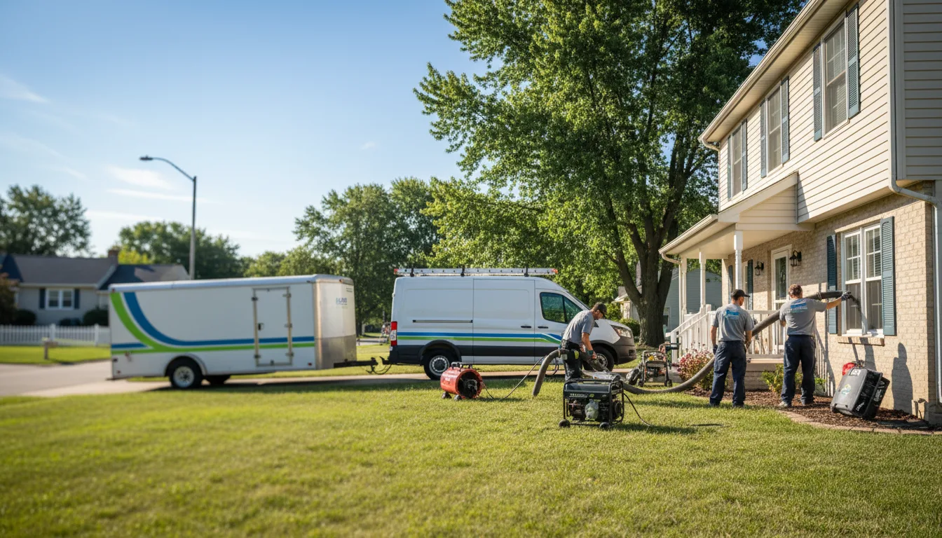 Flooded Basement Restoration And Cleanup With Repair in Colfax, IN near me